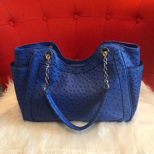 Ostrich shoulder bag